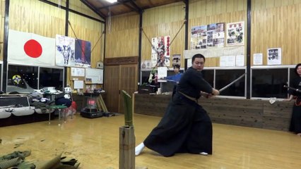 神業！？　居合斬り　空蝉　Utsusemi （Japanese Sword Test Cutting）