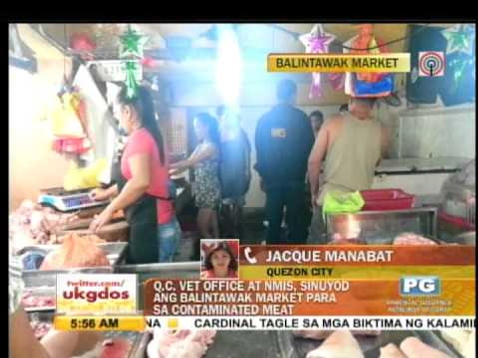 Bad meat seized in Balintawak market