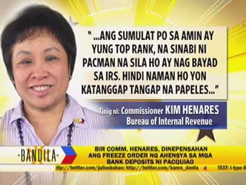 Why BIR issued warrant on Pacquiao's bank accounts