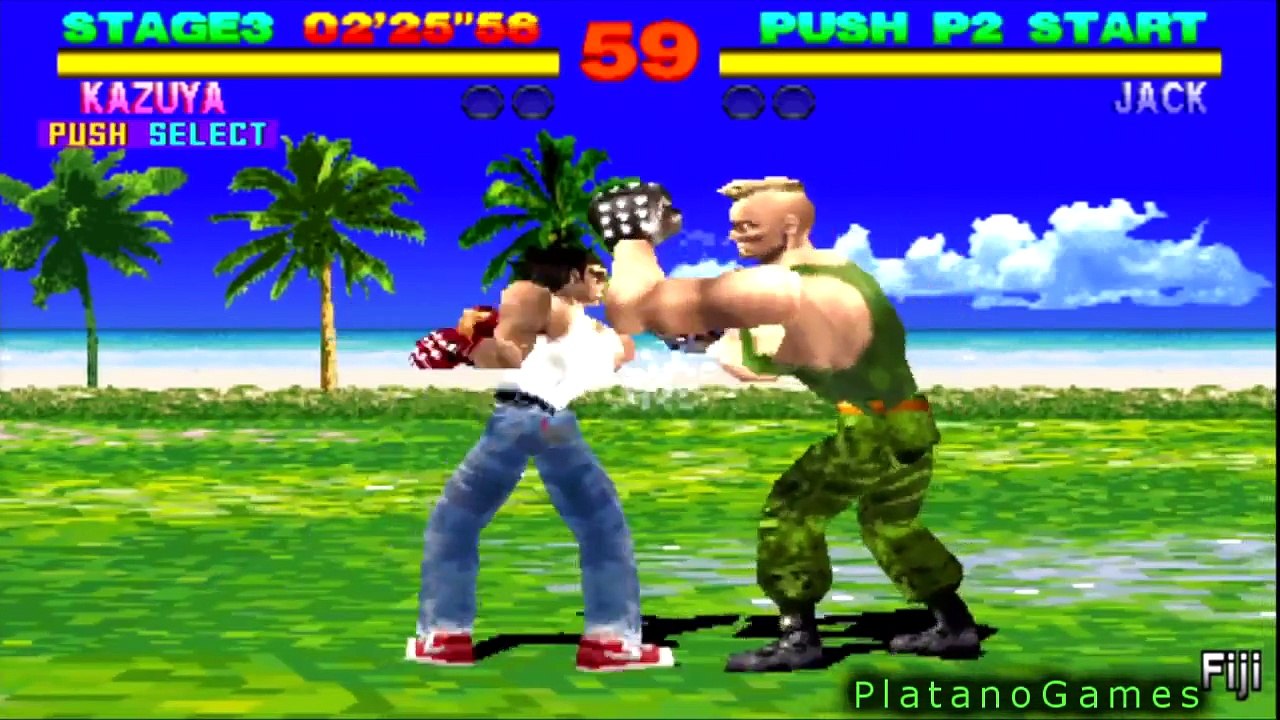 Tekken 1 (Console Edition) - Kazuya Mishima - Arcade Mode + Ending - HD