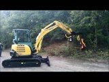 Mini excavator Universal ViO57 with forestry attachment Yanmar