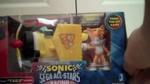 Sonic and Sega All Stars Racing Tails and jazwares Tails Plush Unboxing and review