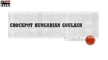 Crockpot Hungarian Goulash - Best Recipes - Popular Recipes