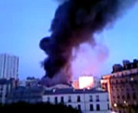 Grave incendie d'un garage, rue Riquet (Paris 19ème)
