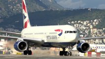 Boeing 767-300 British Airways landing   cockpit visit