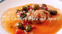 Rezept: Hähnchenschlegel mit Oliven, Tomaten und Kräutern (Pollo Cacciatore)