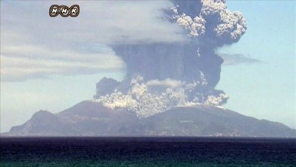 Les habitants d'une petite île japonaise évacués après l'éruption d'un volcan
