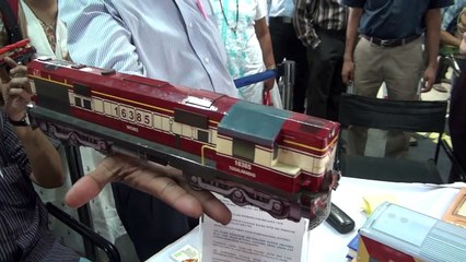 RAILWAY EXHIBITION - UNBELIEVABLE PAPER MADE TRAIN MODELS KEPT ON DISPLAY !!!!