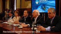 Solanas en la presentación del Interbloque de Senadores de Centroizquierda