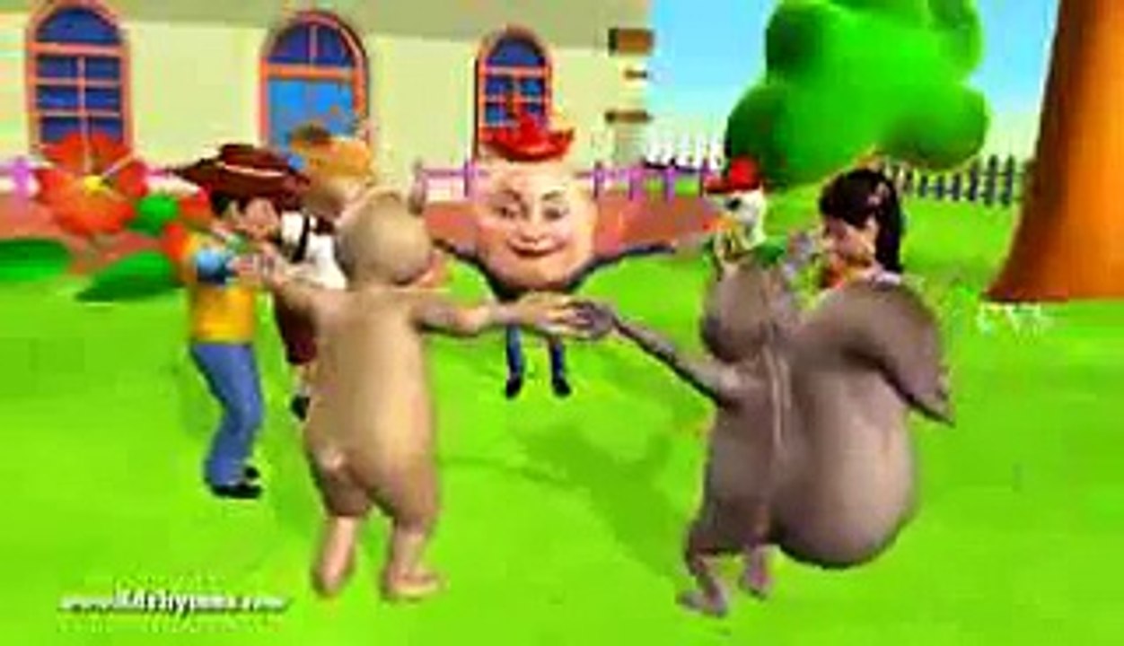 Ringa Ringa Roses - 2 ( Animals ) - 3D Animation English Nursery rhymes For children_low