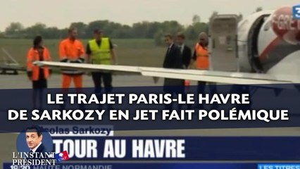 Le trajet Paris-Le Havre de Sarkozy en jet fait polémique