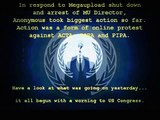 Message to Congress and Facebook from the Anonymous hackers ended with heavy attack - NO SOPA / ACTA