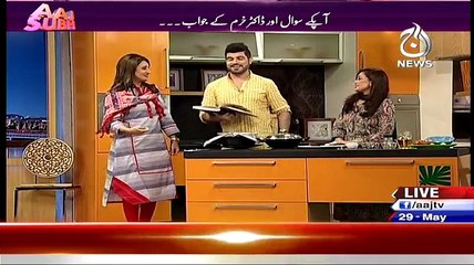 Aaj Subh With Nusrat Haris on Aaj News Part 4 - 29th May 2015
