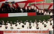 Presidente asiste a graduación de oficiales del Ejército