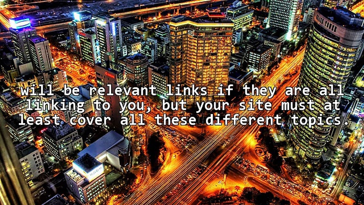 The importance of relevant backlinks