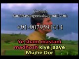Ye Shaam Mastaani Madhosh Kiye Jaaye_ Video Karaoke With Scrolling Lyrics Kishor Kumar
