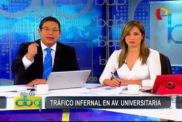 Gran congestión vehicular en av. Universitaria: aún no reconstruyen puente Bella Unión