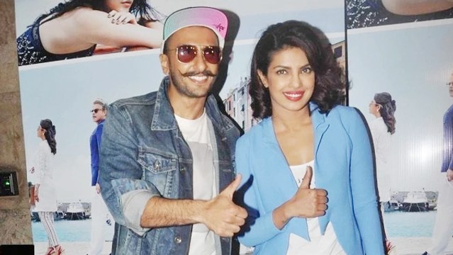 Ranveer Singh & Priyanka Chopra @ Dil Dhadakne Do Screening