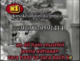 Aye Dil Mushkil Hain Jeena Yanhan _ Video Karaoke With Scrolling Lyrics Rafi Sahab