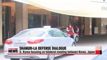 Korea, Japan defense chiefs to hold one-on-one at Shangri-la Dialogue