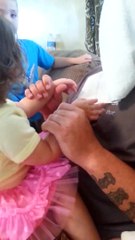 He was scared when their dad shaved his beard