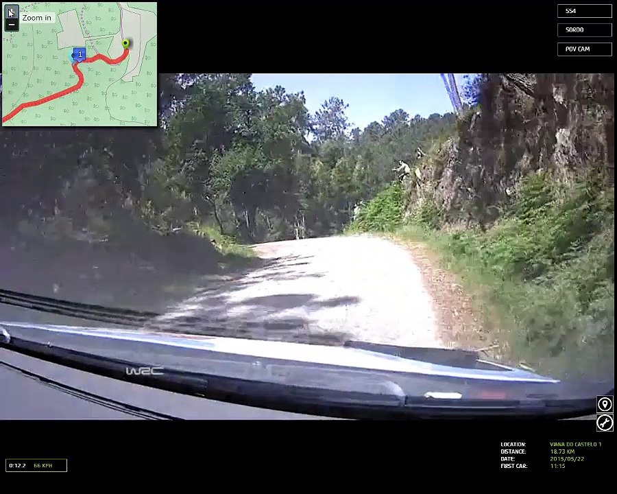 camara interior dani sordo rally portugal 2015 Especial 4-7. Viana do Castelo