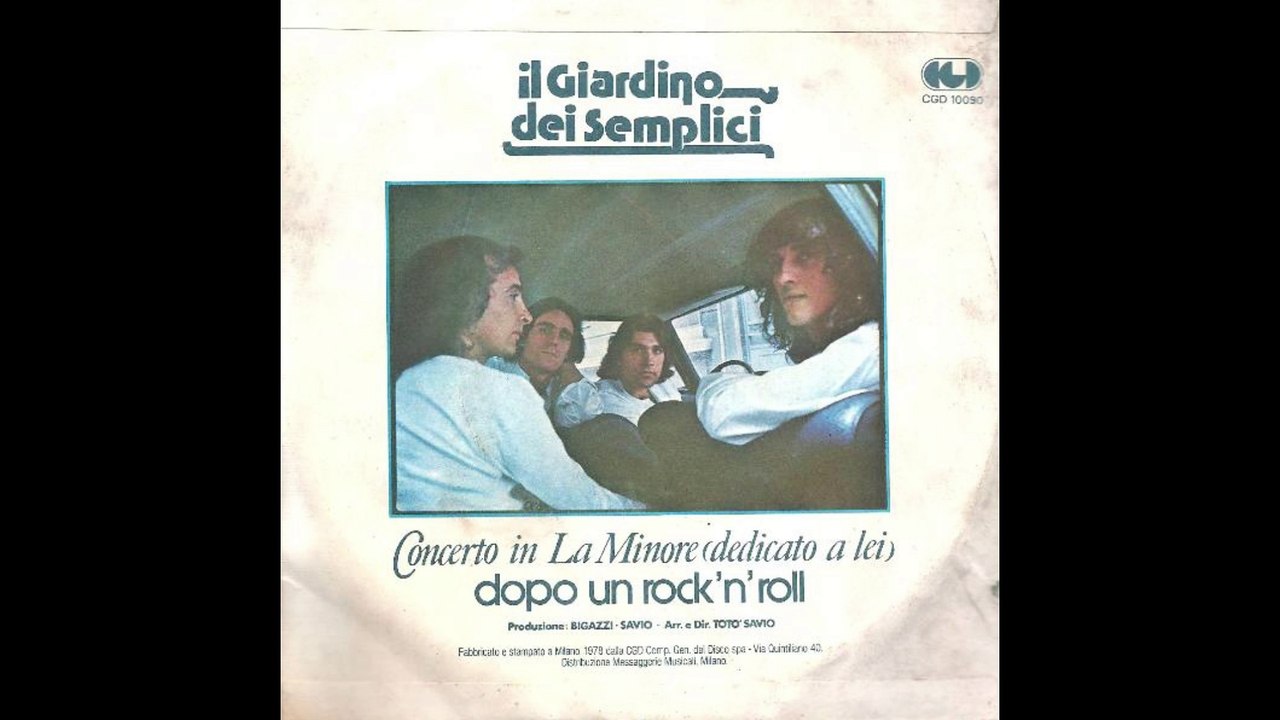 Il Giardino dei Semplici - Dopo un Rock'n'Roll [1978] - 45 giri