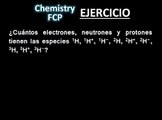 Cálculo de electrones, protones y neutrones 3