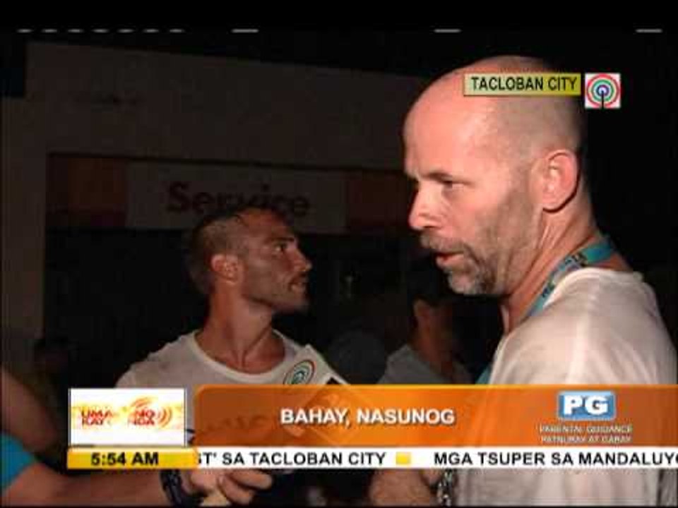 US, French firefighters respond to Tacloban fire