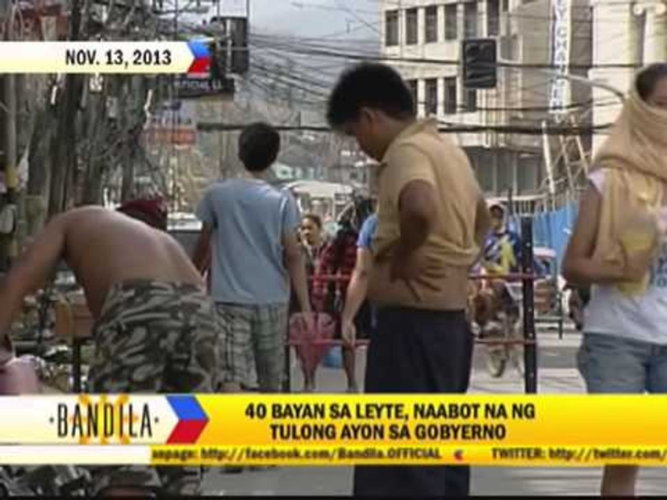 Gov't says help reached 40 towns in Leyte