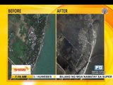Satellite images show super typhoon damage