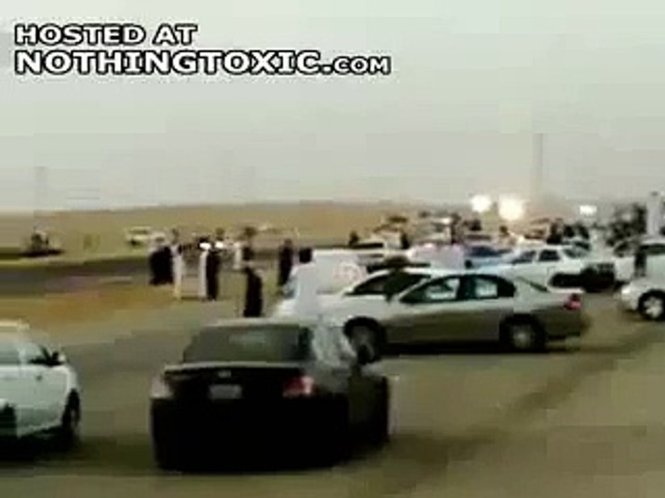 Out of control car blown a man
