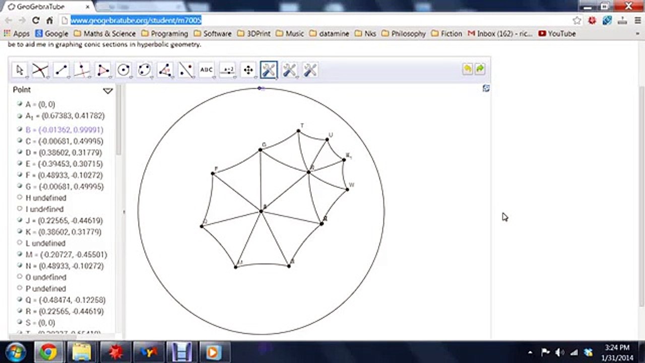 Tiling Hyperbolic Space Easily With GeoGebra