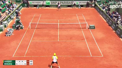 Richard Gasquet fini son match contre Berlocq en 30 min!