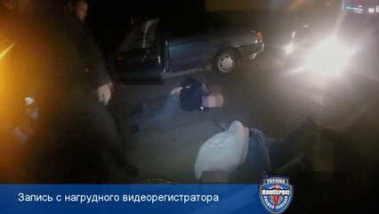 ВИДЕО ночной погони и задержания воров на Volkswagen Passat в Киеве...