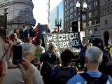 Occupy Oakland//General Strike, Angela Davis uses the People's Mic