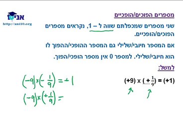 כיתה ז - שיעור 35 - כפל מספרים מכוונים.wmv
