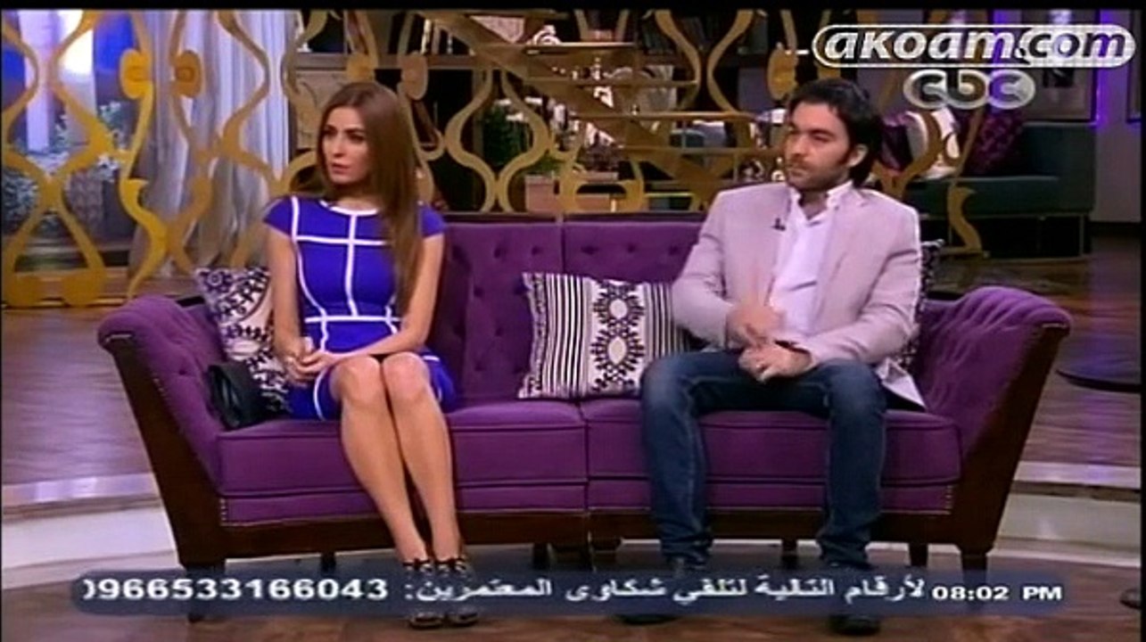 لقاء شريف رمزى و زوجته ريهام امين في برنامج معكم منى الشاذلي على قناة CBC مع الاعلامية منى الشاذلي