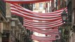 Bilbao, engalanada de banderas rojiblancas