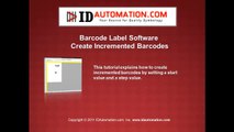 How to Create Incremented Barcodes using the Barcode Label Software