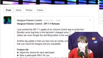 Introducing Hangout Volume Control App for Google Hangouts