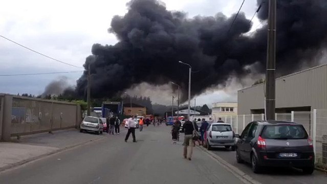 Incendie à Artois Métaux à Saint-Laurent-Blangy