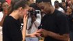 Basketball Pro Proposes on Court