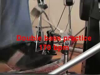 Double bass practice 170 bpm