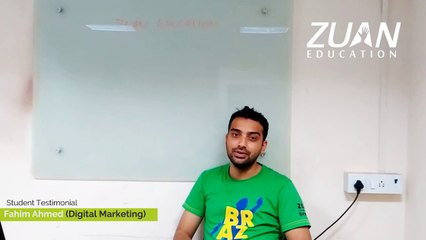 Digital Marketing Student Feedback about Zuan Eduation - Fahim Ahmed