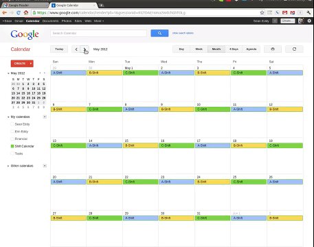 Using Google Calendars to Create a Shift Calendar