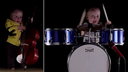Con tan solo 8 meses de edad ya toca todo tipo de instrumentos