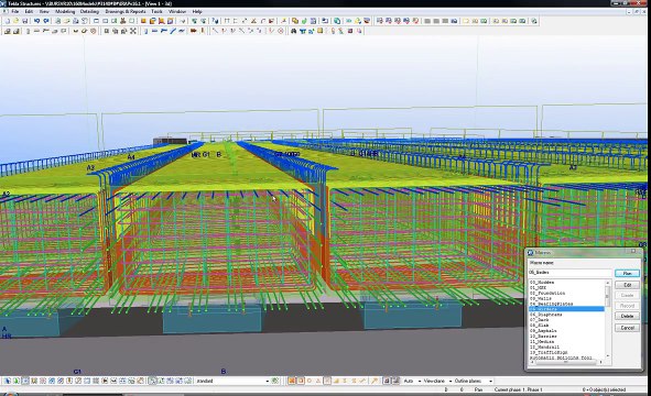 DTSL 4D Virtual model of concrete & reinforcement created using Tekla Structures software