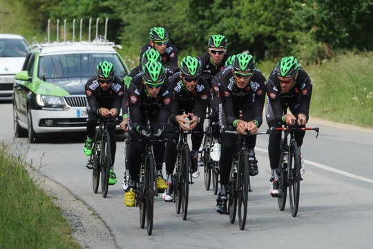 Reconnaissance du contre la montre Vannes Plumelec par l'équipe Bretagne Séché