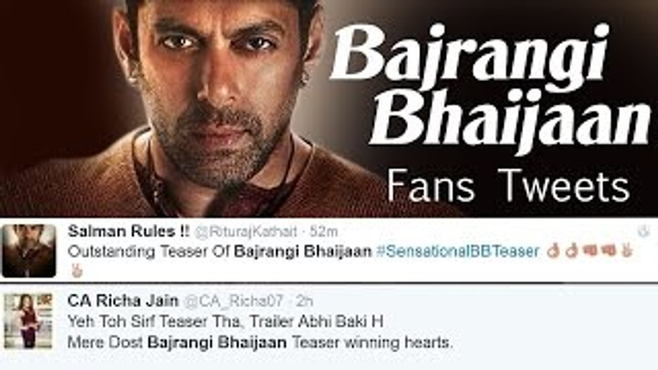 Bajrangi Bhaijaan Official TRAILER - Salman Khan, Kareena Kapoor - Insane Salman Khan FANS TWEET - The Bollywood